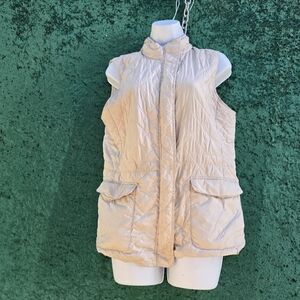 Peter Millar Beige Quilted Vest